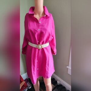 NWT Tommy Bahama Button-Down Shift Dress, Size XL/16 #126